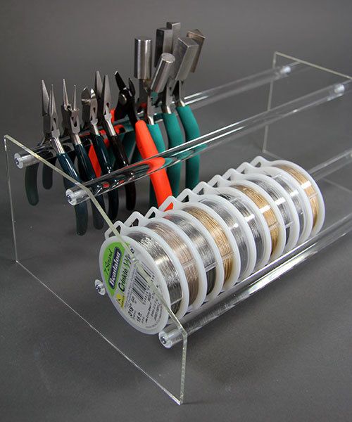 HO625 = Acrylic Tool and Bead Stringing Organizer