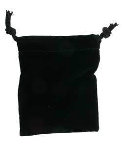 DBX2202 = POUCHES - VELVET POUCH 2-3/4''x3'' BLACK (DOZEN)