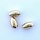 ABF-OV1 = Polished Oval Bead Gold Filled 3 x 4.5mm (Pkg of 5)