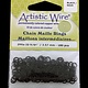 900AWB-14 = Artistic Wire Black Jump Ring 3.5mm ID (9/64'') 20ga