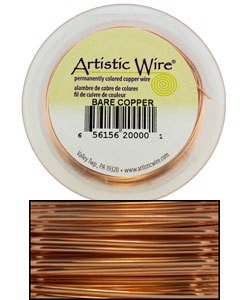 WR33526 = Artistic Wire Spool BARE COPPER 26GA 30 YARDS