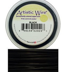 WR30226 = Artistic Wire Spool BLACK 26GA 30 YARDS