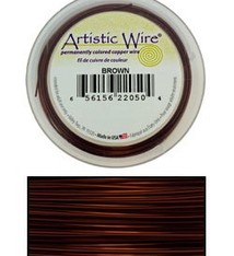 WR30518 = Artistic Wire Spool BROWN 18GA 10 YARDS