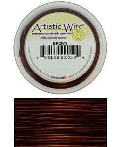 WR30518 = Artistic Wire Spool BROWN 18GA 10 YARDS