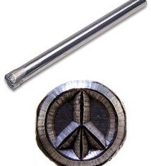 PN5095 = BORDER DESIGN STAMP - Peace symbol