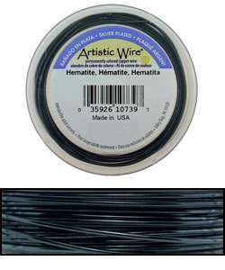 WR36926 = Artistic Wire Spool SP HEMATITE 26ga 30 YARDS