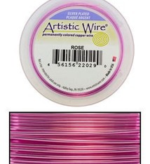 WR35228 = Artistic Wire Spool SP Rose 28ga 40 YARDS