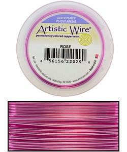 WR35228 = Artistic Wire Spool SP Rose 28ga 40 YARDS