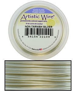 WR36024 = Artistic Wire Spool SP TARNISH RESISTANT SILVER 24ga 15 YARDS