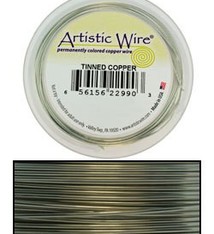 WR33718 = Artistic Wire Spool TINNED COPPER 18GA 10 YARDS