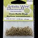 900AWR-12 = Artistic Wire Tarnish Resistant Brass Jump Ring 2.8mm ID (7/64'') 20ga