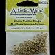 900AWR-13 = Artistic Wire Tarnish Resistant Brass Jump Ring 3.1mm ID (1/8'') 20ga