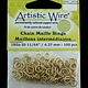 900AWR-06 = Artistic Wire Tarnish Resistant Brass Jump Ring 4.3mm ID (11/64'') 18ga