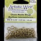 900AWR-16 = Artistic Wire Tarnish Resistant Brass Jump Ring 4.3mm ID (11/64'') 20ga