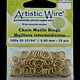 900AWR-09 = Artistic Wire Tarnish Resistant Brass Jump Ring 5.9mm ID (15/64'') 18ga