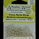 900AWS-04 = Artistic Wire Tarnish Resistant Silver Color Jump Ring 3.5mm ID (9/64'') 18ga