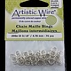 900AWS-17 = Artistic Wire Tarnish Resistant Silver Color Jump Ring 4.7mm ID (3/16'') 20ga