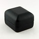 DBX1902E = Leatherette Earring Box Black (EACH)