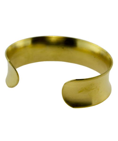 MSBR1023 = Brass Bracelet Cuff Concave 3/4'' Wide