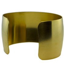 MSBR1015 = Brass Bracelet Cuff Domed 1-1/2'' Wide