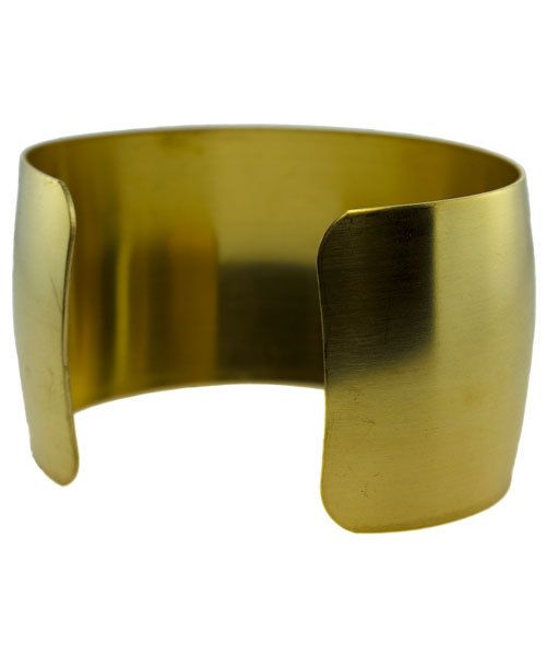 MSBR1015 = Brass Bracelet Cuff Domed 1-1/2'' Wide