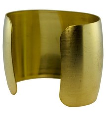 MSBR1016 = Brass Bracelet Cuff Domed 2'' Wide