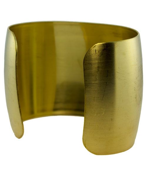 MSBR1016 = Brass Bracelet Cuff Domed 2'' Wide