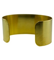 MSBR1004 = Brass Bracelet Cuff Flat 1'' Wide