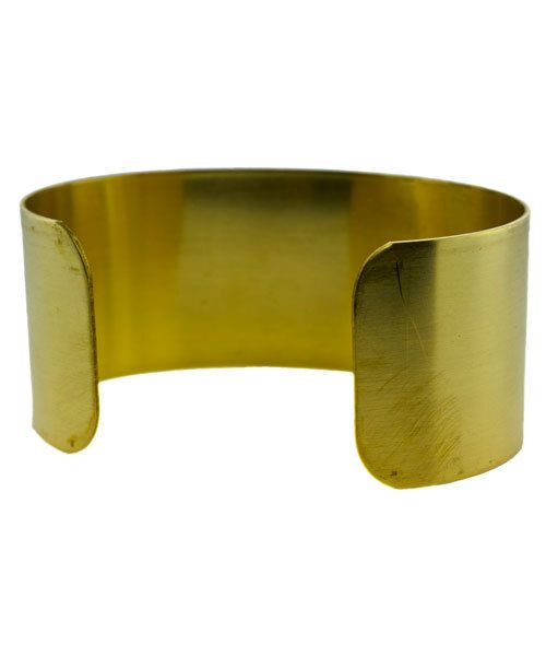 MSBR1004 = Brass Bracelet Cuff Flat 1'' Wide