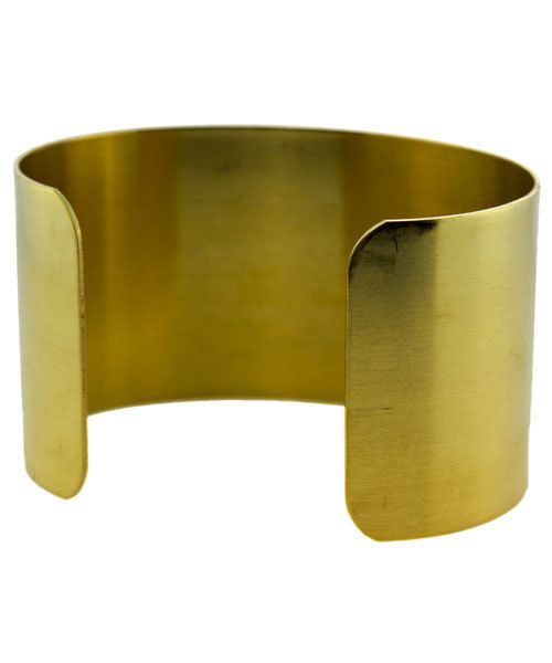 MSBR1005 = Brass Bracelet Cuff Flat 1-1/2'' Wide