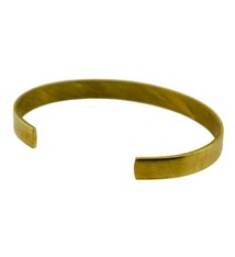 MSBR1001 = Brass Bracelet Cuff Flat 1/4'' Wide