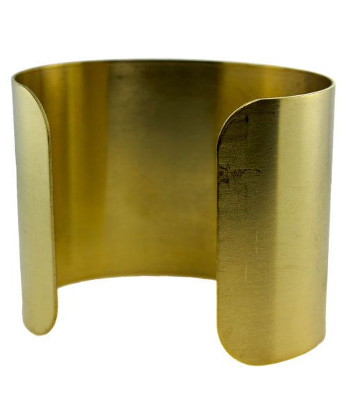 MSBR1006 = Brass Bracelet Cuff Flat 2'' Wide