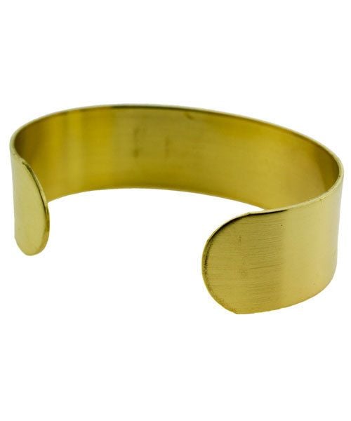 MSBR1003 = Brass Bracelet Cuff Flat 3/4'' Wide