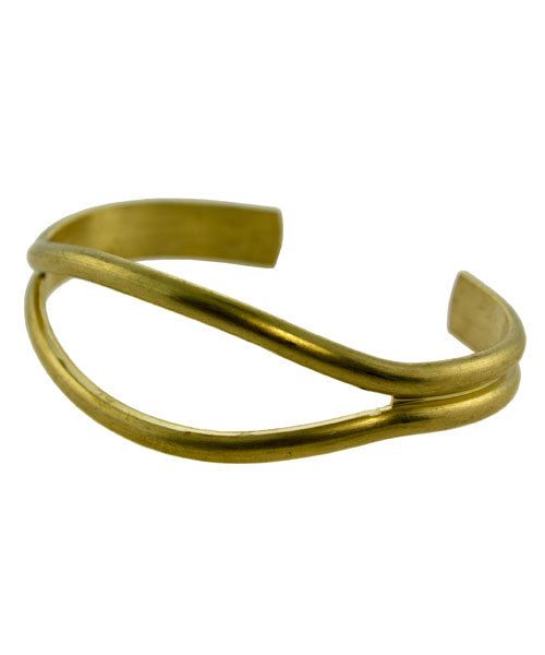 MSBR1039 = Brass Bracelet Cuff Open Eye 2'' x 3/4'' Wide