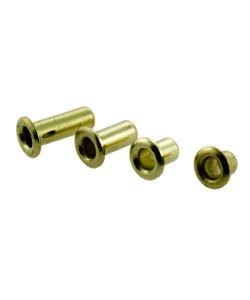 CCBR2010S = BRASS EYELET SAMPLE PACK for LONG REACH RIVET TOOL (24pcs)