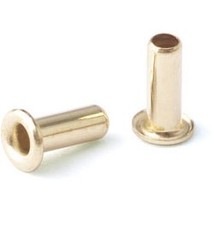CCBR2004 = BRASS EYELETS 1/16''dia x 5/32''long for RIVET TOOL (50pcs)