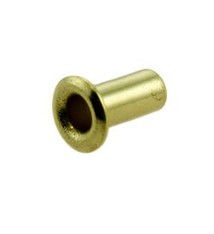 CCBR2014 = BRASS EYELETS 3/32''dia x 3/16''long for RIVET TOOL (50pcs)