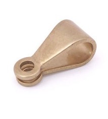 CCBR1922 = Brass Rivet Bails for 3mm Necklace (6pcs)