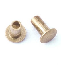 CCBR1003 = BRASS RIVETS 1/16''dia x 1/8''long for RIVET TOOL (50pcs)