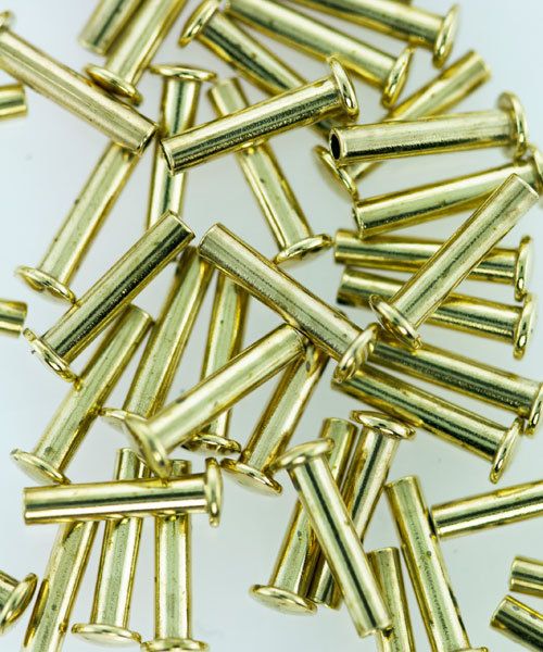 CCBR1033 = BRASS RIVETS 1/16''dia x 9/32''long for RIVET TOOL (50pcs)