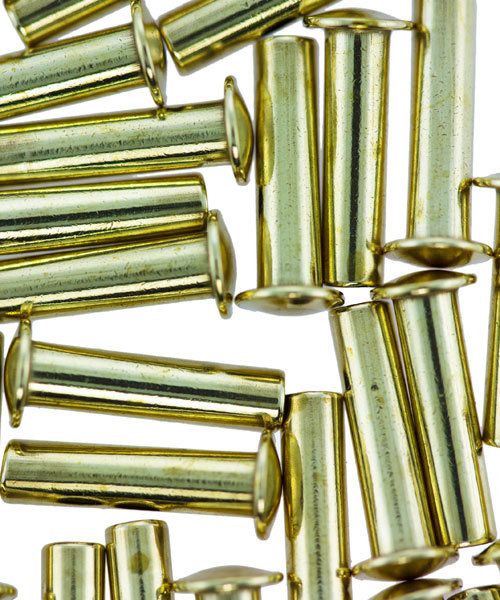 CCBR1135 = BRASS RIVETS 3/32''dia x 11/32'' long for RIVET TOOL (50pcs)