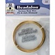 WR5522G = Beadalon German Style Wire 22ga Round Gold Color 10 Meter Coil