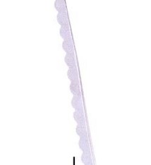 SSBW1 = Bezel Wire Scalloped Fine Silver 3.18mm x 28ga  (Sold per foot)