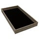 DTR3001 = Burlap Covered Display Trays 14-7/8 x 8-3/8 x 1.5'' deep