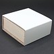 DBX3051 = Burlap Deluxe Magnetic Combination Box 3-3/8'' x 3-3/8'' x 1-3/8'' (Each)