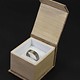 DBX3050 = Burlap Deluxe Magnetic Ring Box 1-7/8'' x  2-1/4'' x 1-1/2'' (Each)