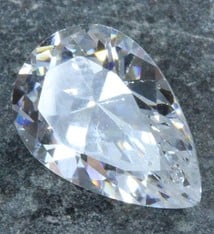 CZPR15X10 = Cubic Zirconia Pear Shape 15x10mm (Pkg of 2)