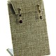 DER302 = Burlap Earring Stand with Flap 2-3/8'' x 1-1/2'' x 3-3/8'' high (Pkg of 3)