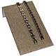 DBR3241 = Burlap Multi Bracelet Ramp 4-3/4'' x 2'' x 8''