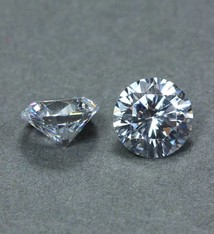 CZRD8 = Cubic Zirconia Round 8.0mm (Pkg of 2)